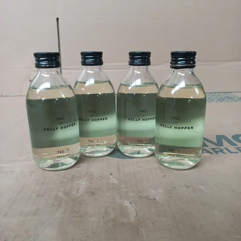 4X KELLY HOPPEN DIFFUSER REFILLS BERGAMOT AND LEMON