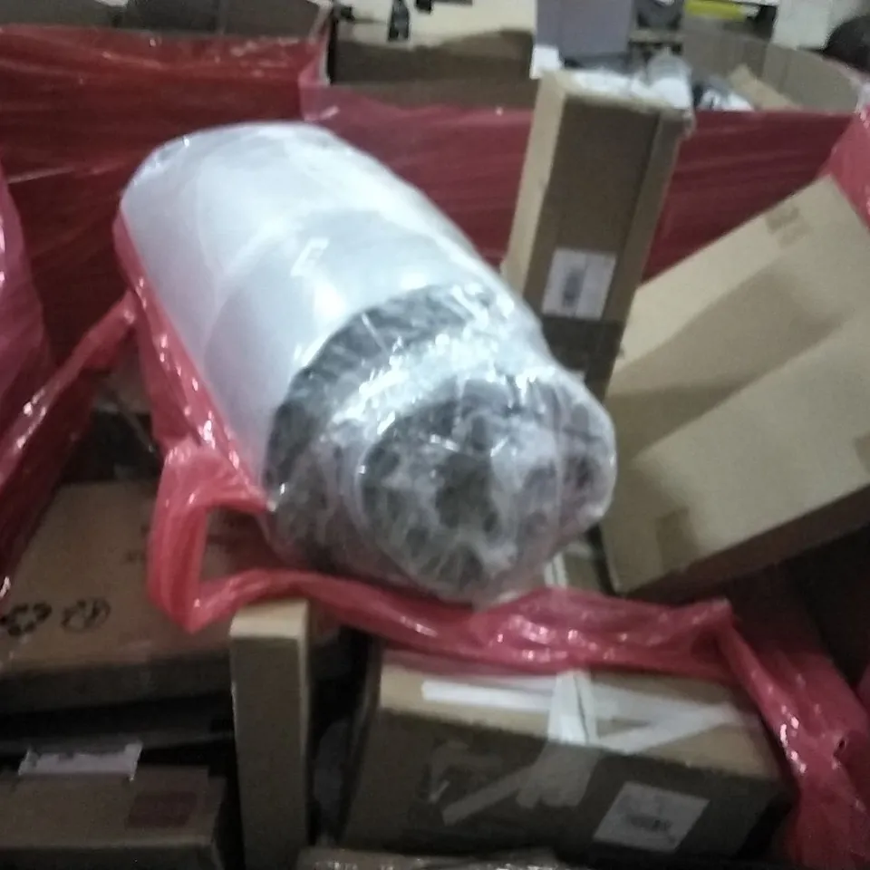 PALLET OF ASSORTED HOUSEHOLD GOODS AND PRODUCTS TO INCLUDE;PLAYPEN,TABLE TOP,ENCLOSED CAT LITTER BOX