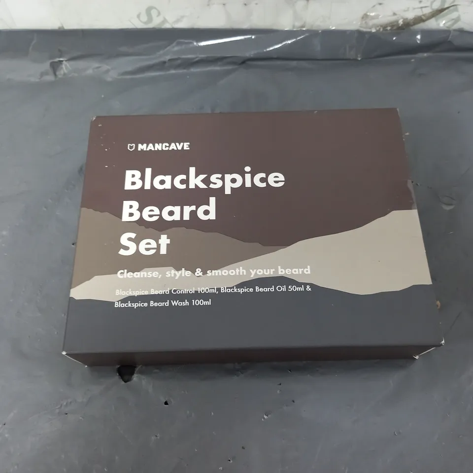 SEALED MANCAVE BLACKSPICE BEARD SET 