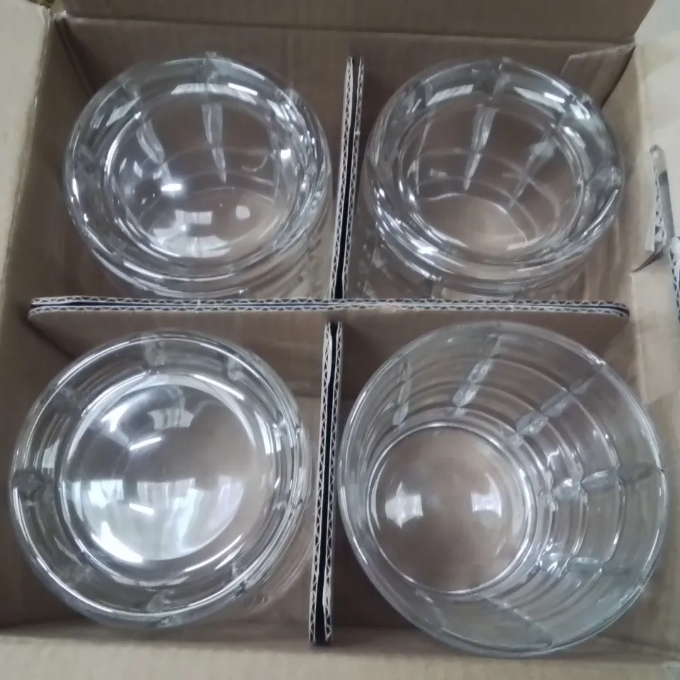 BOXED AUCLAIR SET OF 4 320ML GLASS TUMBLERS