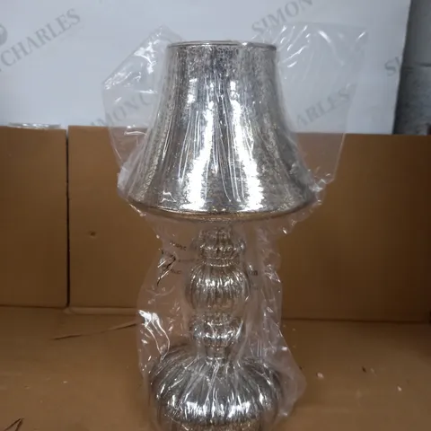 HOME REFLECTIONS PRE-LIT LED MERCURY GLASS LAMP SILVER