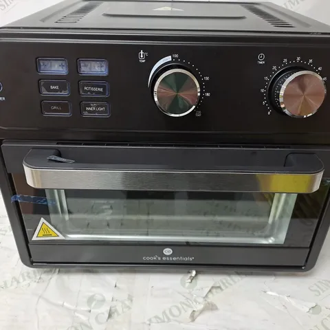 BOXED COOK'S ESSENTIAL 21-LITRE AIRFRYER OVEN IN BLACK