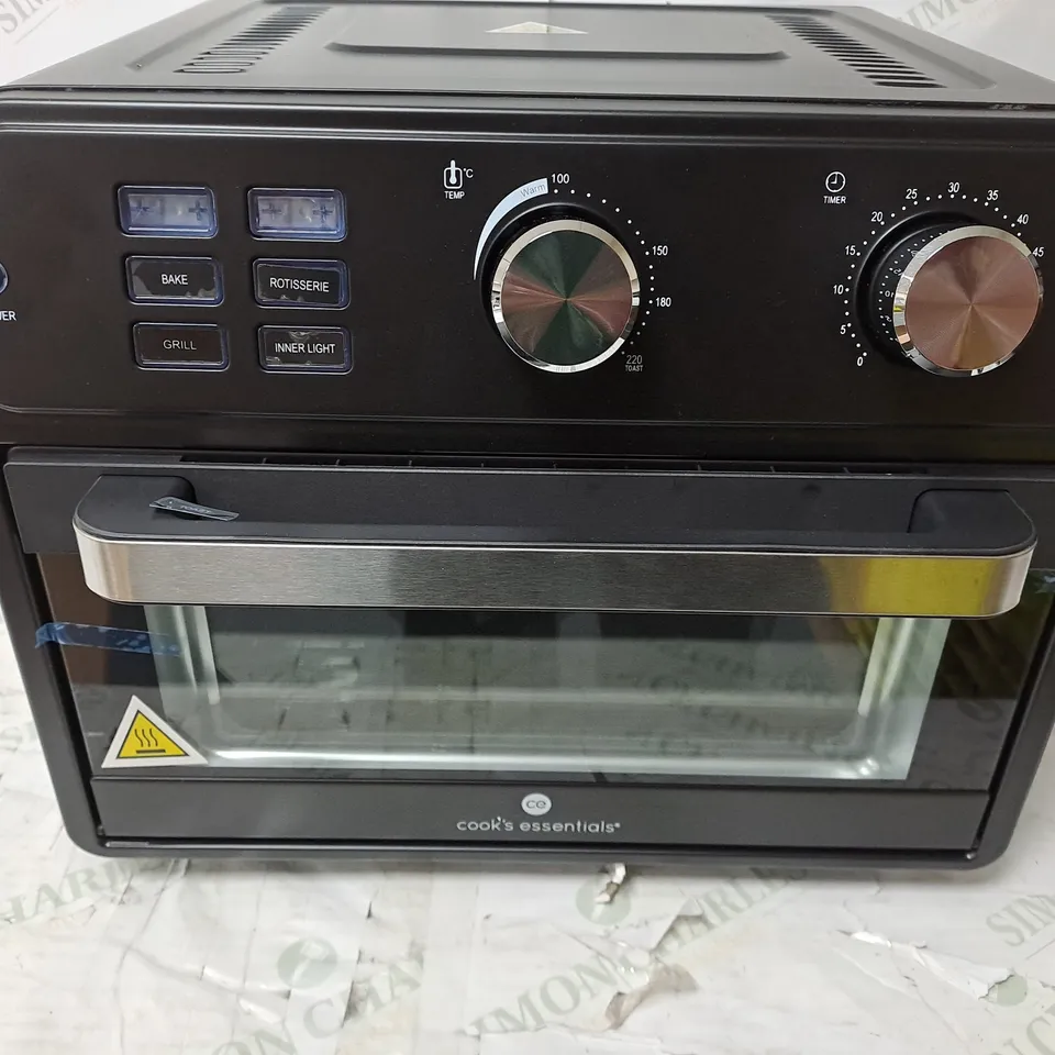 BOXED COOK'S ESSENTIAL 21-LITRE AIRFRYER OVEN IN BLACK