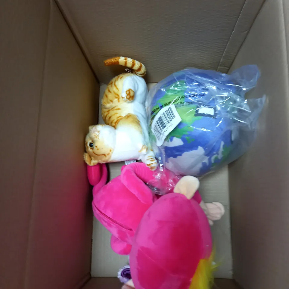 BOX OF APPROXIMATELY 15 ASSORTED PLUSHIES