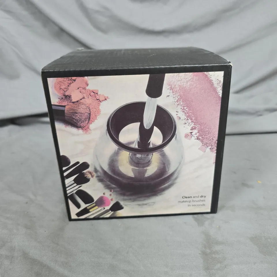 ELECTRIC MAKEUP BRUSH CLEANER & DRYER SPIN DEVICE – BOXED KIT WITH INSTRUCTIONS