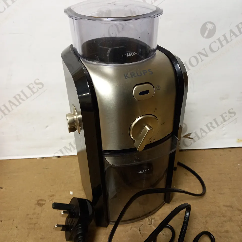 KRUPS EXPERT BURR GRINDER FOR COFFEE BEANS