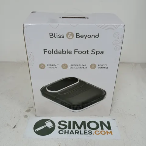 BOXED BLISS & BEYOND FOLDABLE FOOT SPA