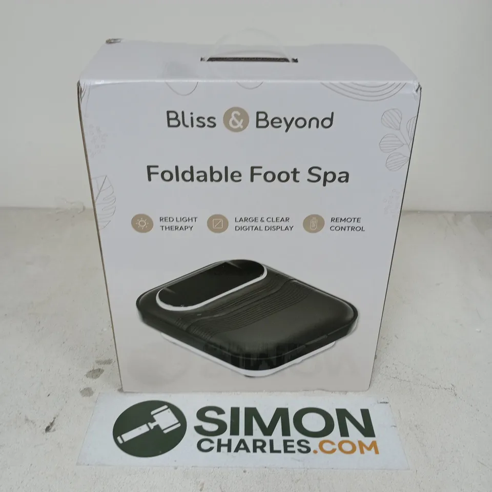 BOXED BLISS & BEYOND FOLDABLE FOOT SPA