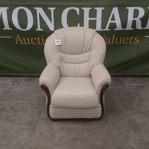 QUALITY DESIGNER ITALIAN MADE LEATHER ARM CHAIR