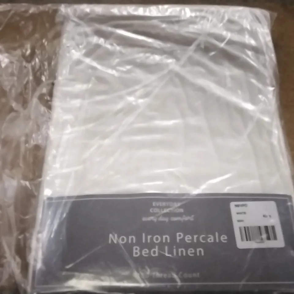 EVERYDAY COLLECTION NON-IRON 180 THREAD COUNT BOX PLEAT VALANCE KING RRP £19.99