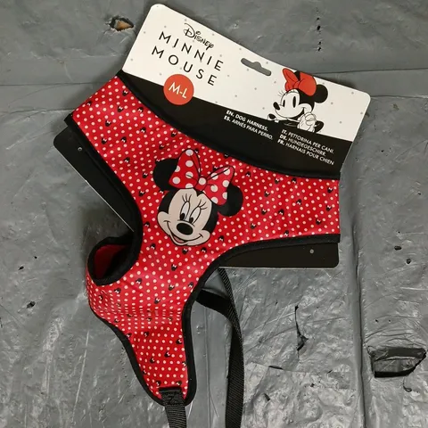 DISNEY MINNIE MOUSE DOG HARNESS - M-L
