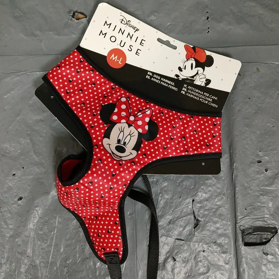DISNEY MINNIE MOUSE DOG HARNESS - M-L