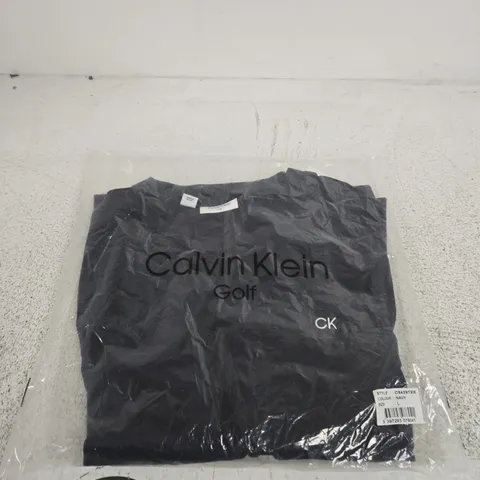 BAGGED CALVIN KLEIN GOLF CAUSAL LOGO TEE - LARGE 