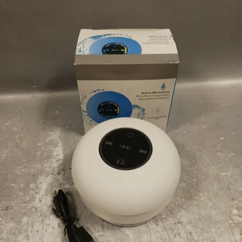 BOXED WIRELESS SHOWER SPEAKER IN WHITE