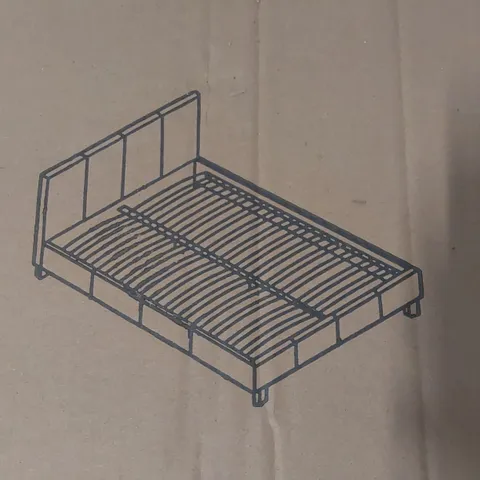 BOXED 4'6 DOUBLE BED FRAME - WHITE (3 BOXES)