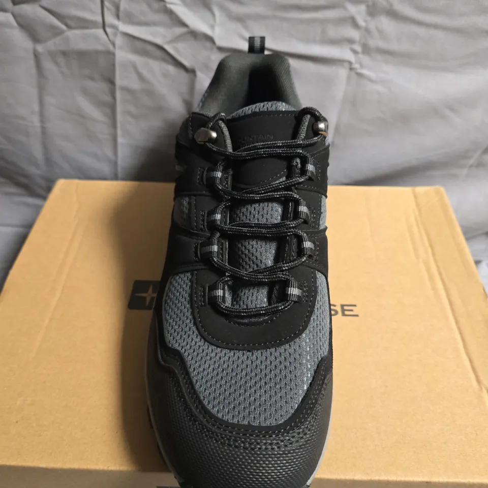 BOXED PAIR OF MOUNTAIN WAREHOUSE MCLEOD WIDE FIT WALKING SHOES -  UK SIZE 9