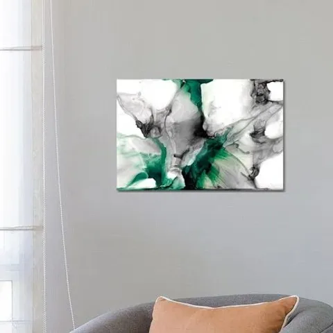BOXED EMERALD GALE II - CANVAS PRINT