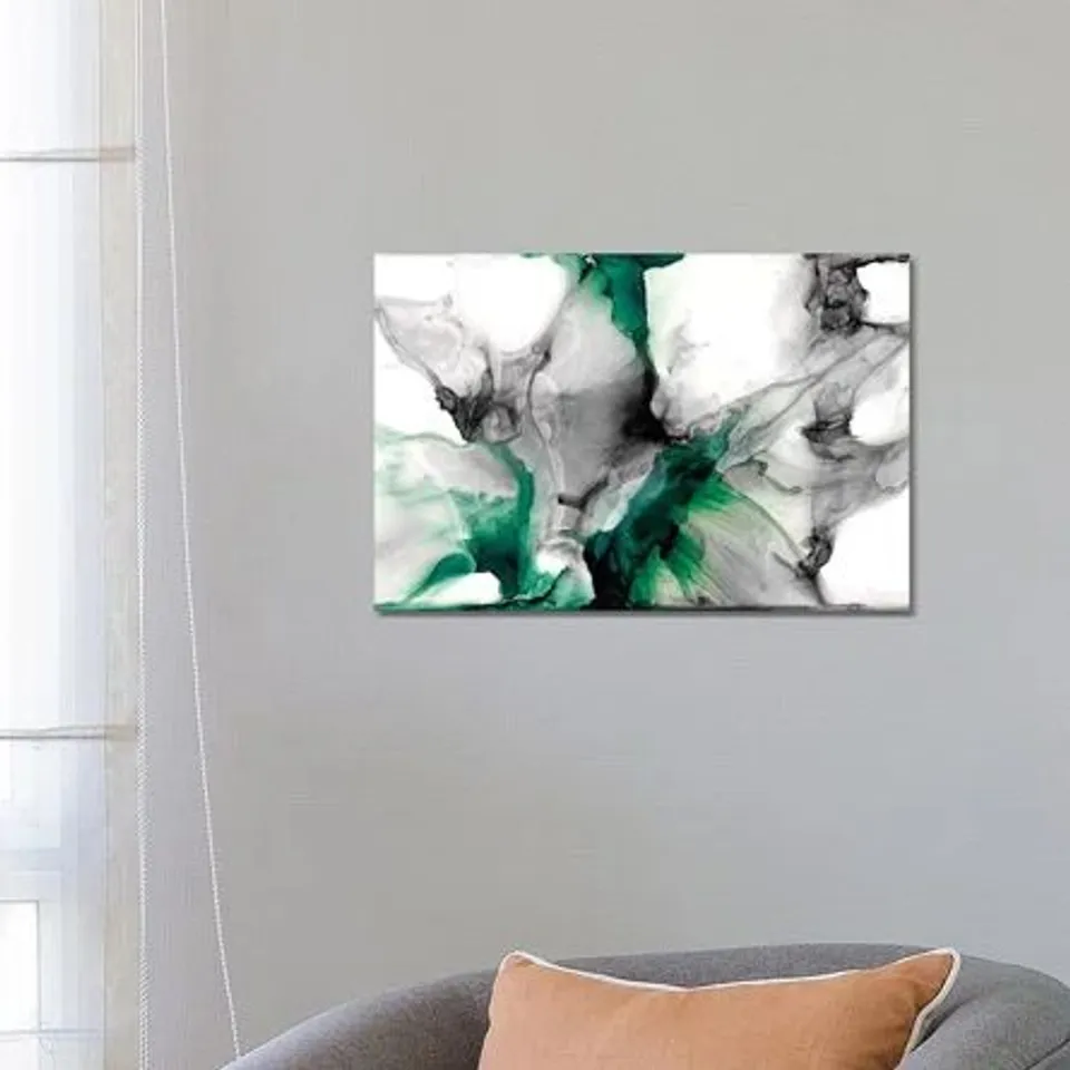 BOXED EMERALD GALE II - CANVAS PRINT