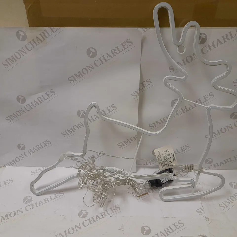 MULTICOLOURED REINDEER NEON LED LIGHT