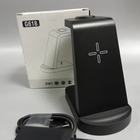 BOXED G618 3-IB-1 WIRELESS CHARGING STAND