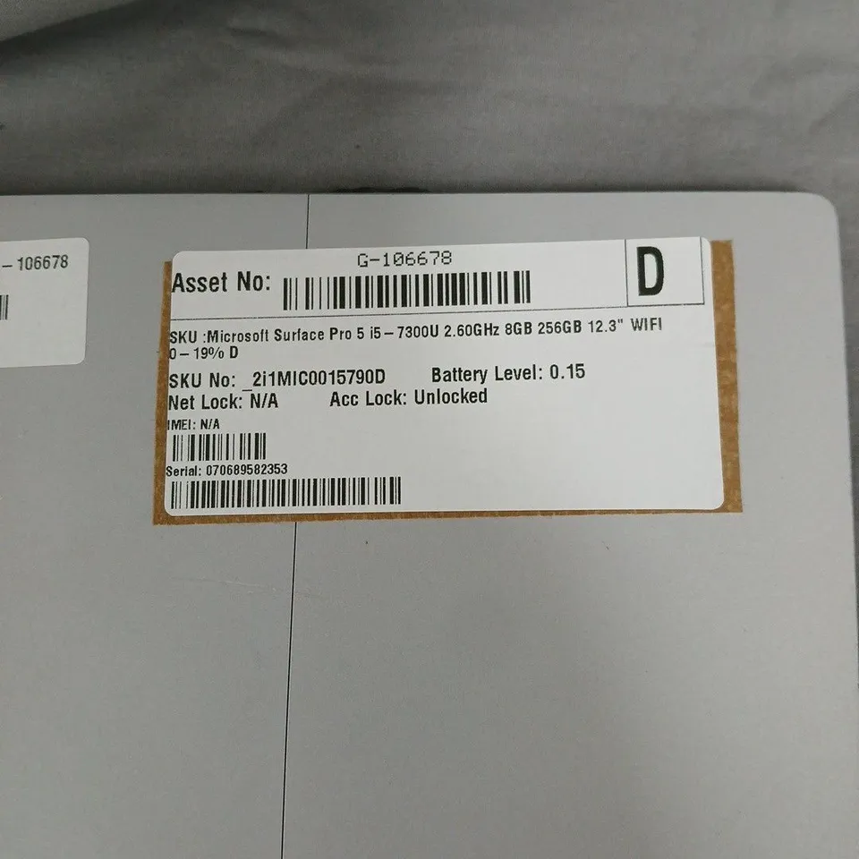 MICROSOFT SURFACE PRO 5 I5-7300U, 8GB RAM, 256GB – 12.3-INCH TABLET WITH KEYBOARD