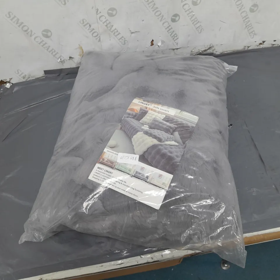 LINGKY SOFA COVER IN GREY 110X210CM