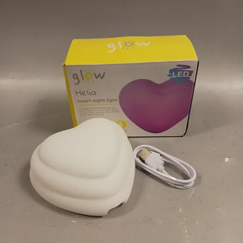 BOXED GLOW HELIA HEART NIGHT LIGHT 