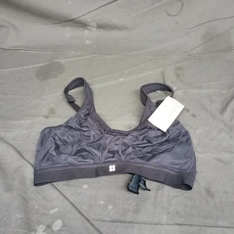 SWEATY BETTY ULTRA RUNNING BRA – URBAN GREY, UK 36DD