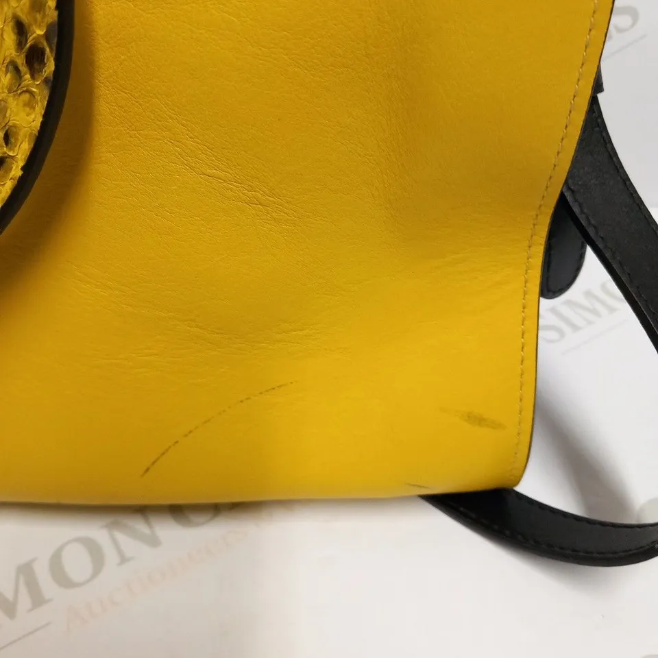 ROBERTO CAVALLI YELLOW MEDIA BAG