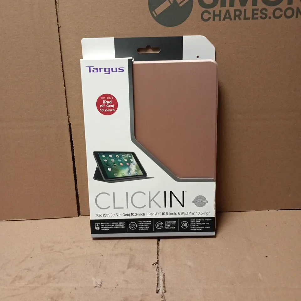TARGUS CLICK IN PROTECTIVE CASE ROSE GOLD FOR IPAD (9TH GEN) 10.2 INCH