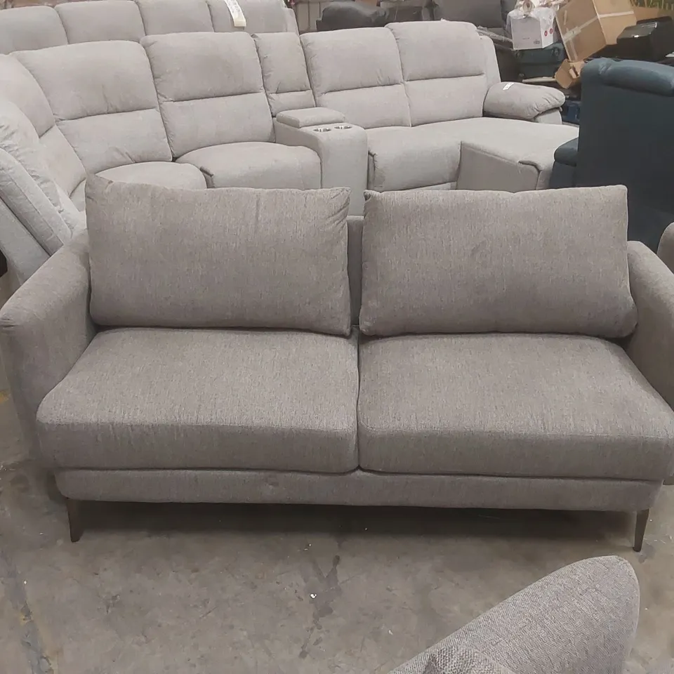QUALITY DESIGNER FABRIC UPHOLSTERED 3-SEATER SOFA