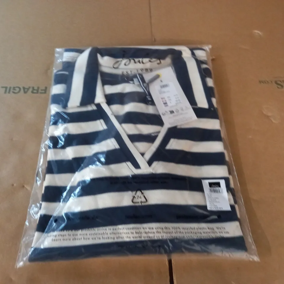 BAGGED JOULES KELLIE TOP IN NAVY STRIPE - UK 16