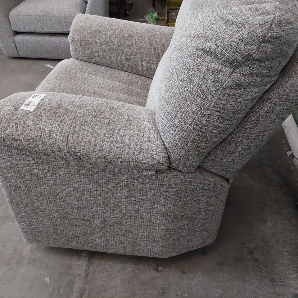 QUALITY BRITISH DESIGNER G PLAN CHLOE EASY CHAIR LOOM SMOKE FABRIC 