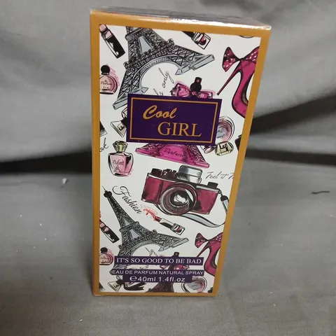 BOXED AND SEALED COOL GIRL IT'S GOOD TO BE BAD EAU DE PARFUM 40ML