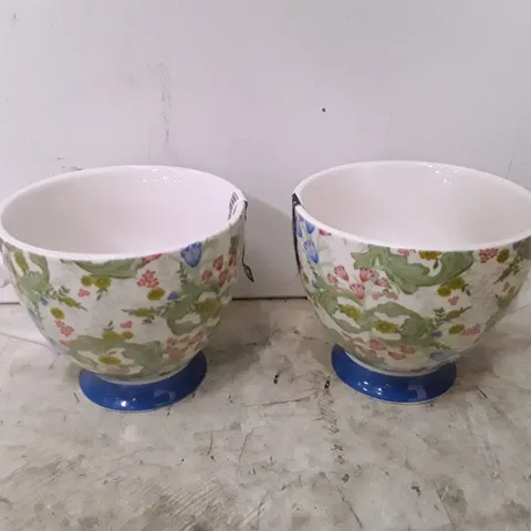BOXED KITCHENCRAFT 400ML FLORAL CHINA MUG (SET OF 4)
