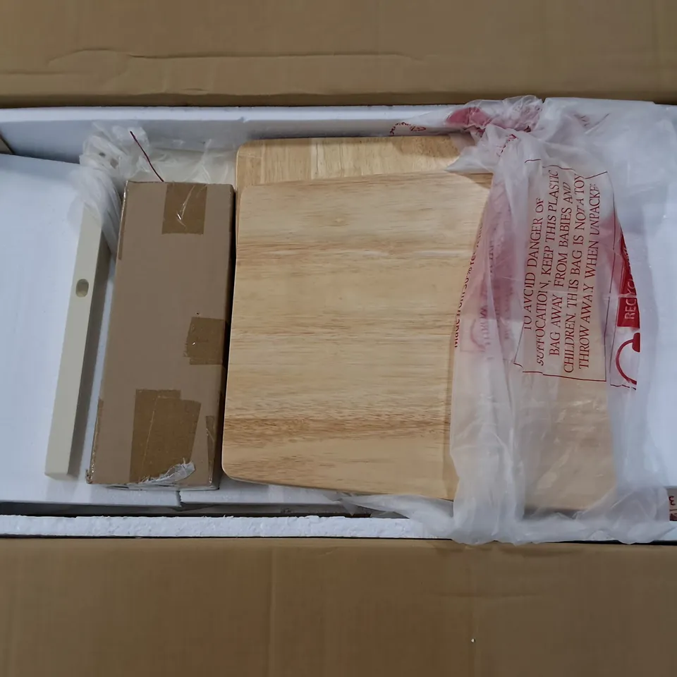 BOXED CHATSWORTH DINING CHAIR PAIR IN NATURAL/CREAM - 1 BOX