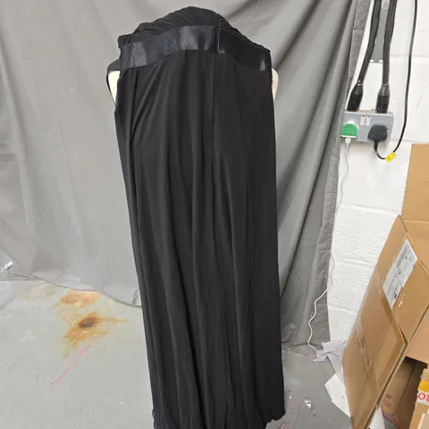EVER-PRETTY BLACK EVENING DRESS WITH PLEATED BODICE, UK 6 (US 2 / EU 34)