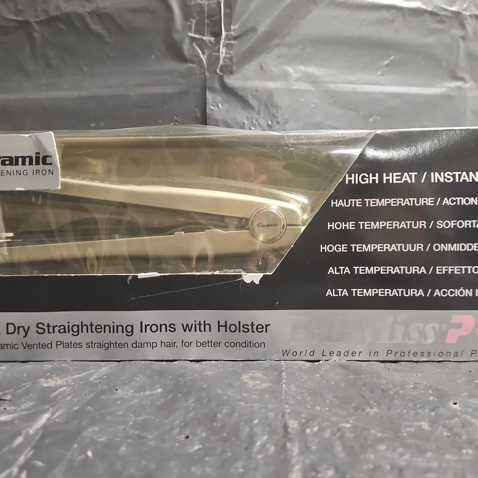 BABYLISS PRO WET & DRY STRAIGHTENING IRONS WITH HOLSTER