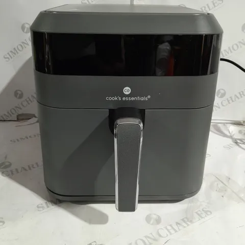 COOK'S ESSENTIALS 5.8L AIR FRYER IN SLATE GREY - VISABLE DAMAGE