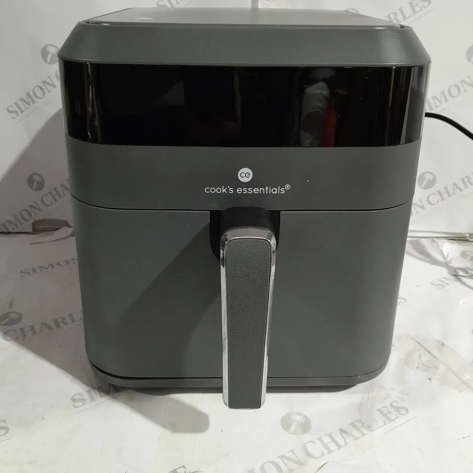 COOK'S ESSENTIALS 5.8L AIR FRYER IN SLATE GREY - VISABLE DAMAGE 