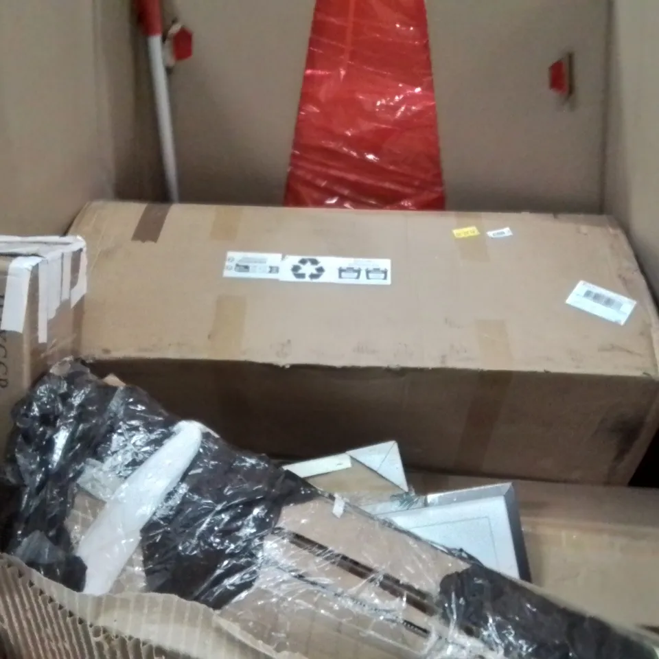 PALLET OF ASSORTED HOUSEHOLD GOODS AND PRODUCTS TO INCLUDE;LED LIGHT,COFFEE MACHINE,STORAGE RACK