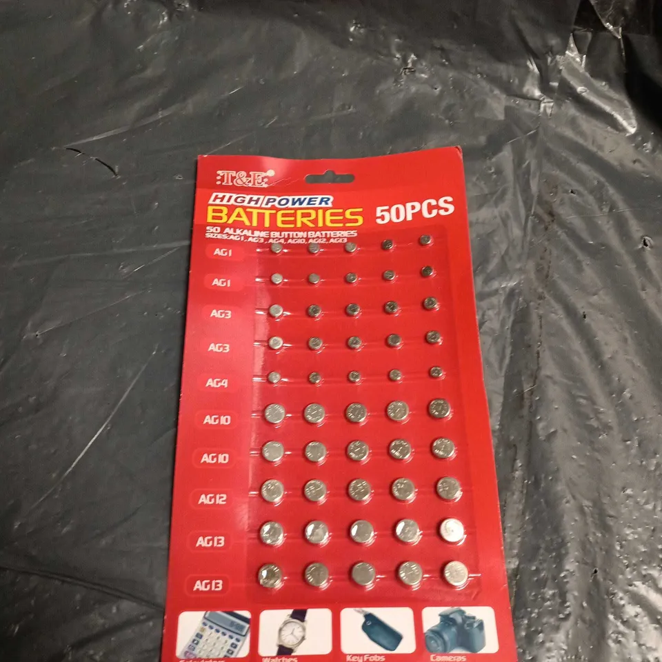 BOX OF APPROXIMATELY 40 PACKS OF ASSORTED BATTERIES 