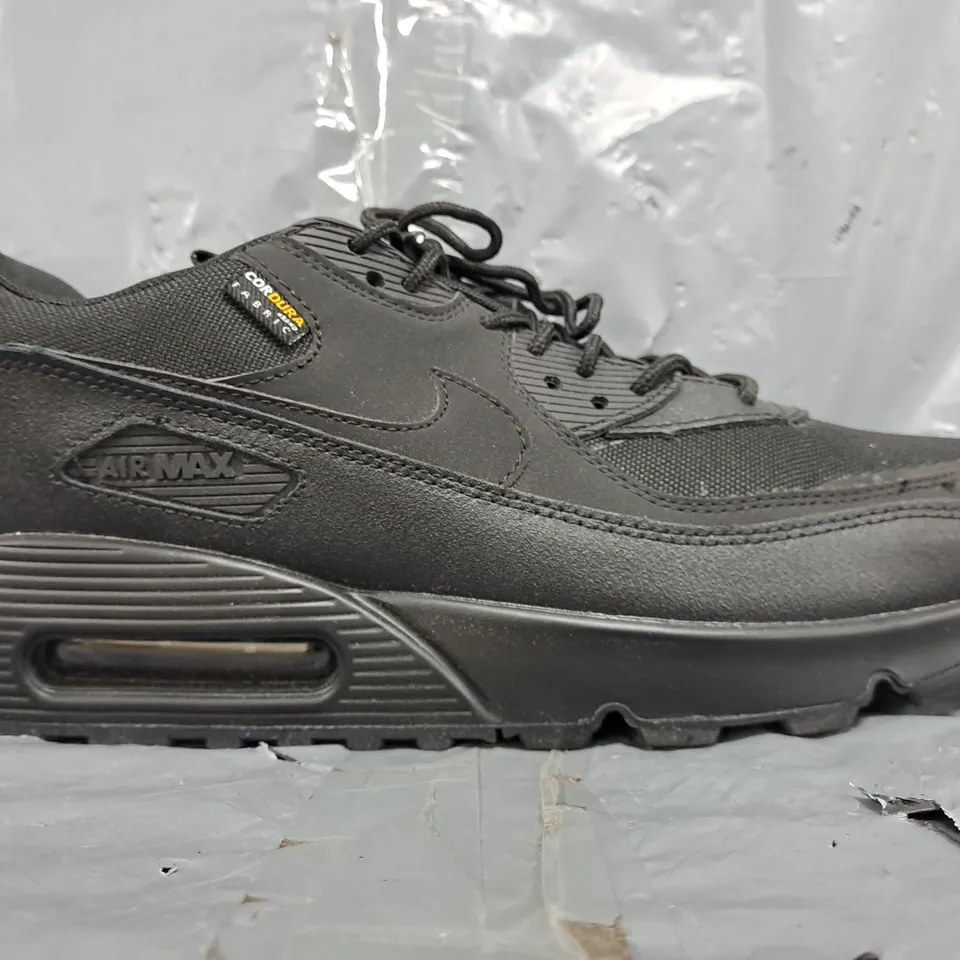 BOXED PAIR OF NIKE AIR MAX 90 SURPLUS SHOES IN BLACK SIZE UK 11
