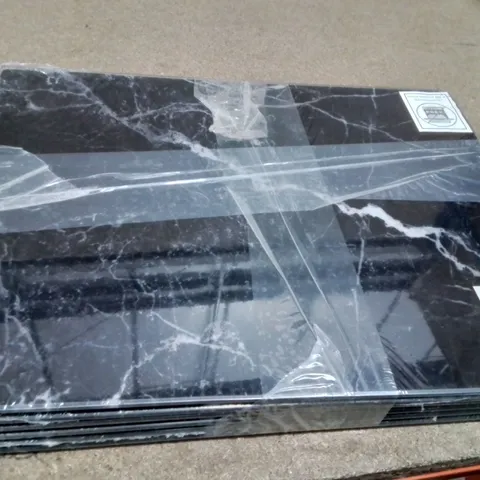 HARBOUR HOUSEWARES RECTANGULAR GLASS PLACEMATS -SET OF 6-