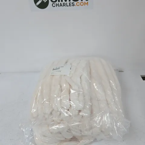 RIBBED FAUX FUR DUVET COVER DOUBLE 