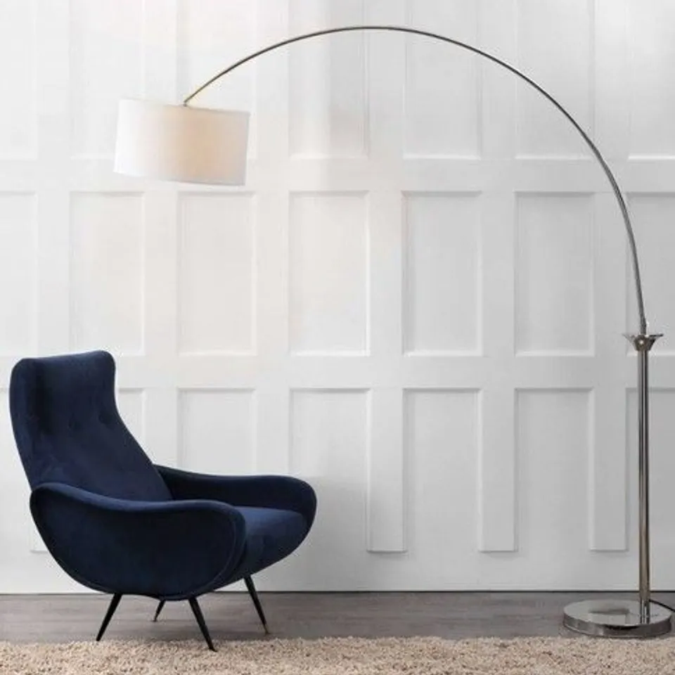 BOXED SAFAVIEH AMIRA CONTEMPORARY 84-INCH H ARC FLOOR LAMP