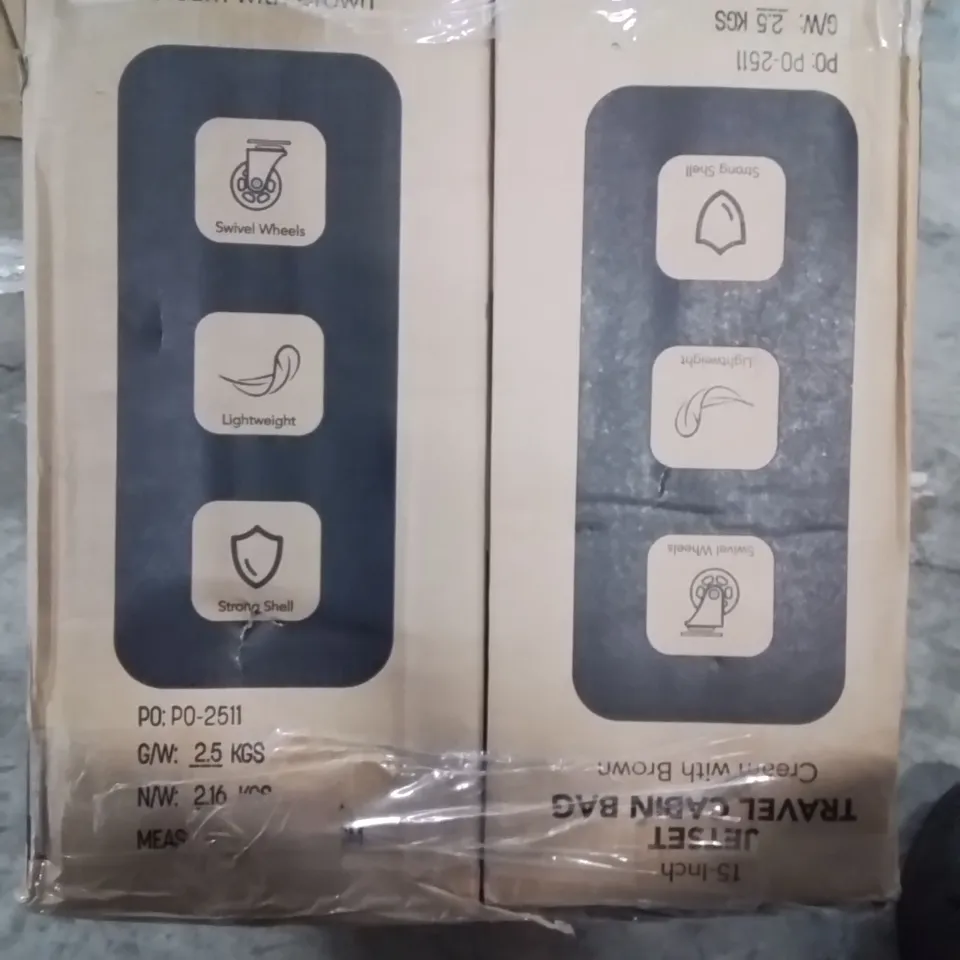 BOXED JETSET TRAVEL CABIN BAG X2