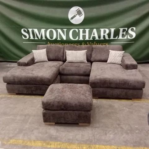 BROADGATE U-SHAPE MODULAR SOFA WITH FOOTSTOOL