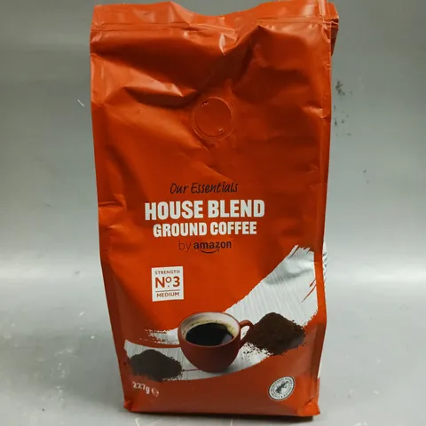 6 X PACKS OF AMAZON OUR ESSENTIALS HOUSE BLEND GROUND COFFEE - 6 X 227G