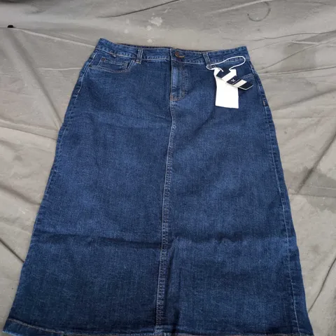 CREW CLOTHING MIA DENIM MIDI SKIRT – WOMEN’S DENIM SKIRT, UK SIZE 14